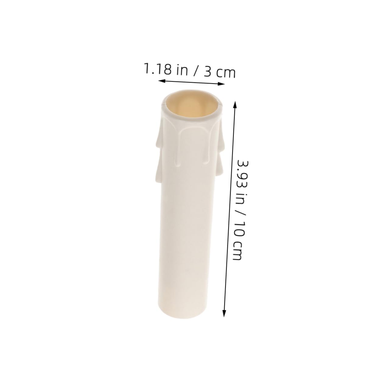15pcs Plastic Candle Covers for Chandelier Bulbs Teardrop Design Elegant Candle Sleeves