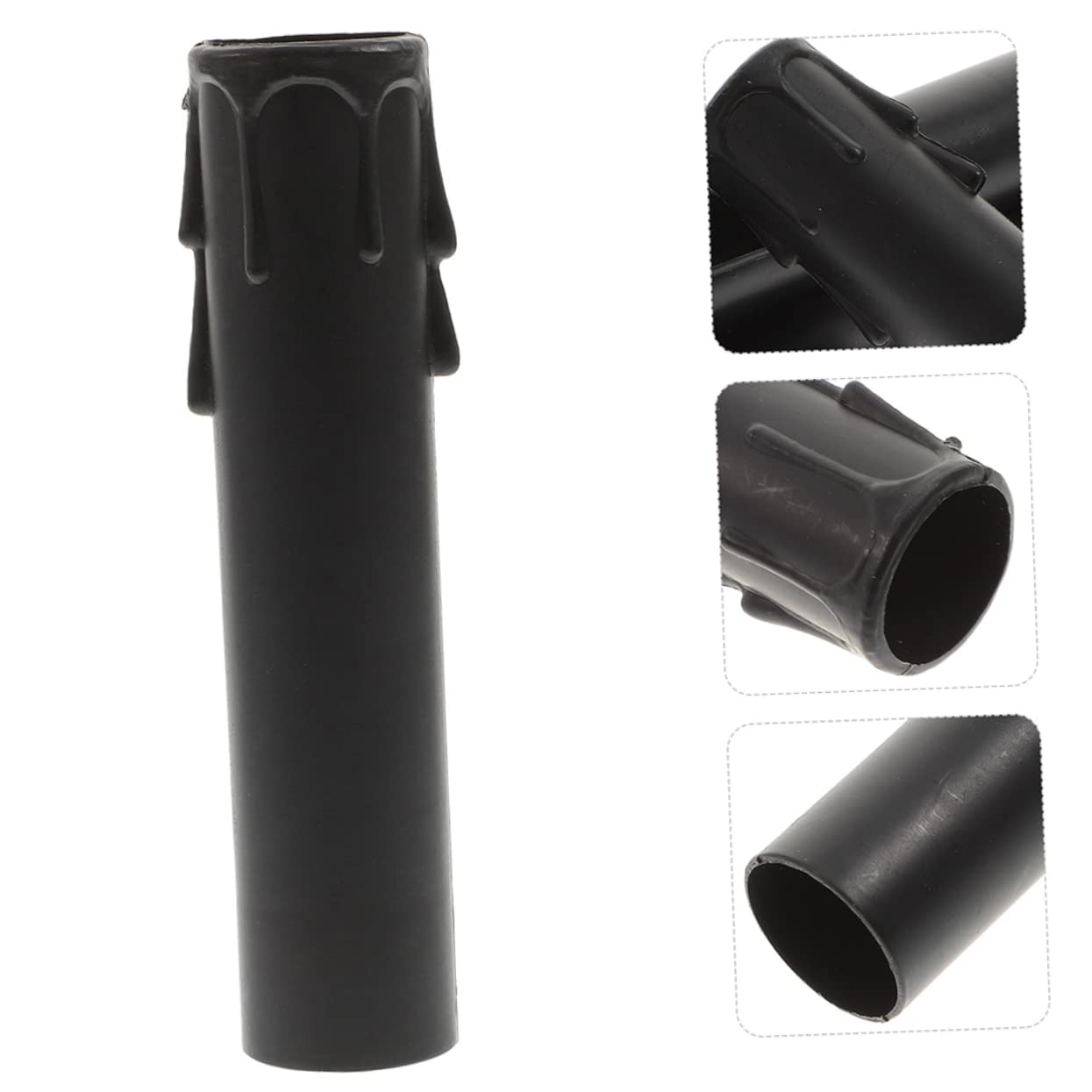NUOBESTY 24pcs Teardrop Candle Tube Covers for Chandeliers and Candelabras