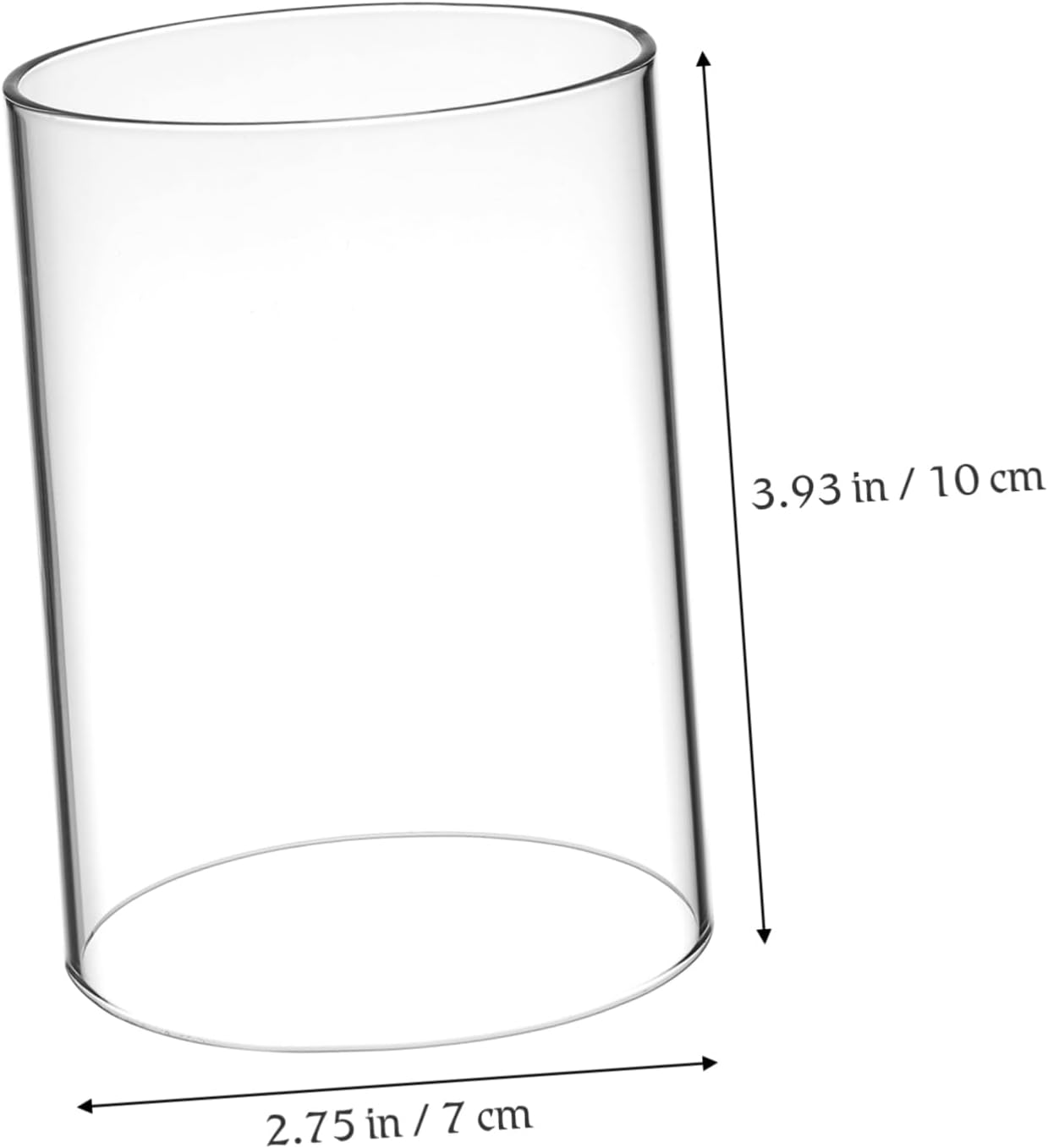 2pcs Glass Candle Covers for Taper Candles with Open Ends Nautical Holder