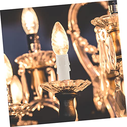 20pcs White Chandelier Tube Covers Decorative Candle Sleeves Easy Install