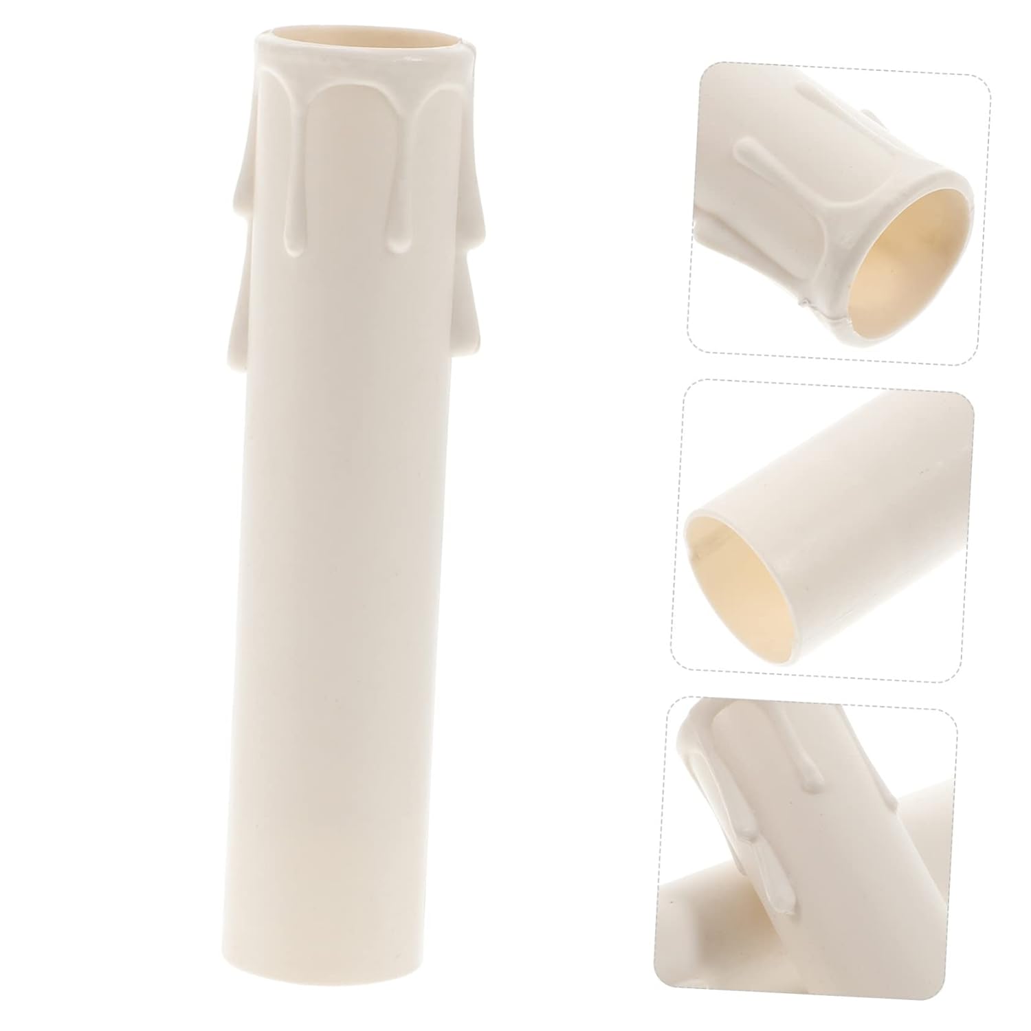 HOMSFOU 20pcs Adjustable Chandelier Candle Covers