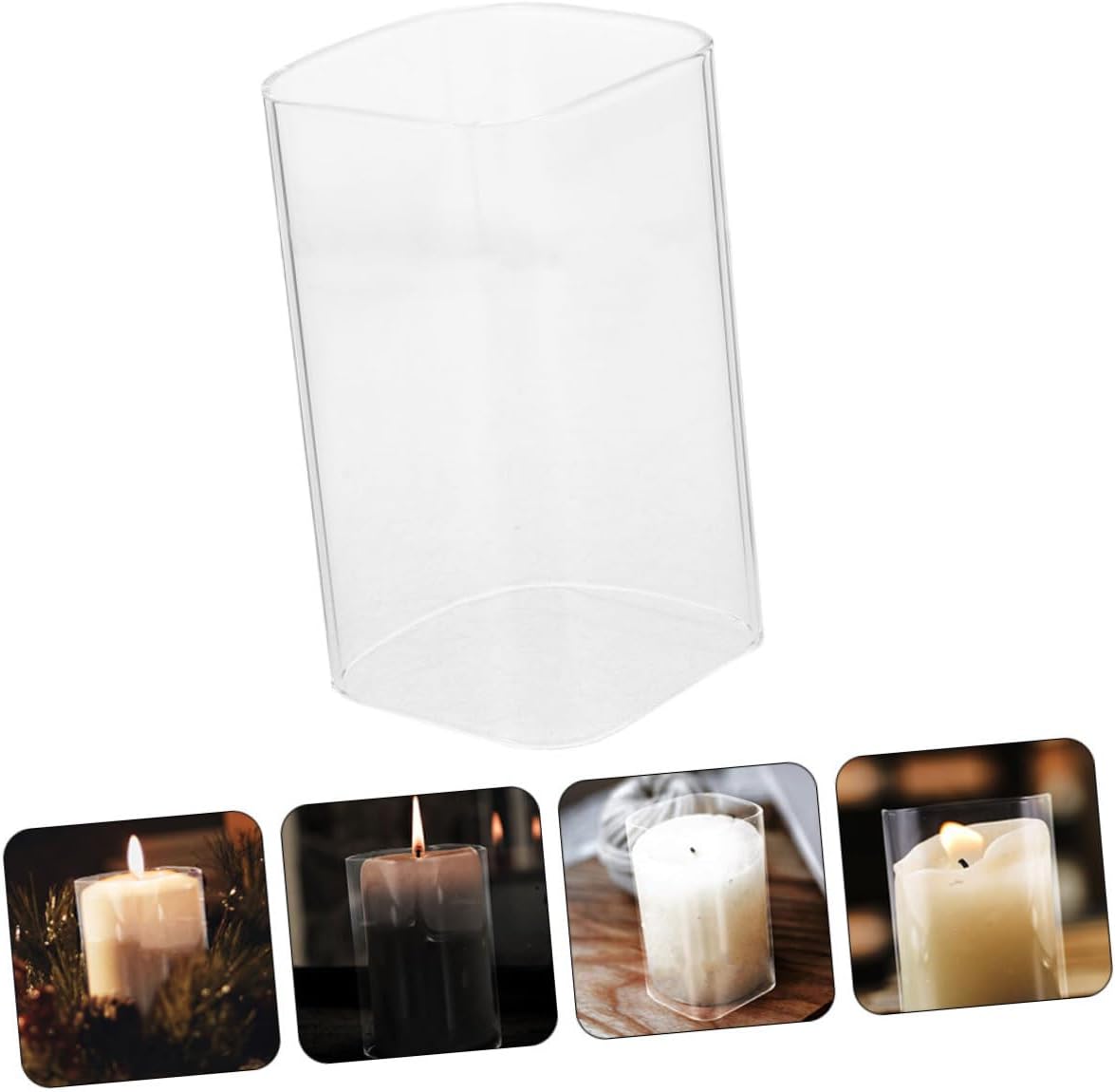 Clear Candle Holder Sleeve for Home Decor and Events