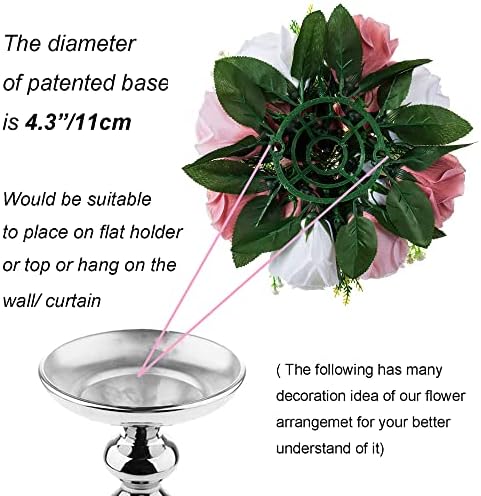 Blosmon Dusty Rose Artificial Flowers Balls 2 Pcs