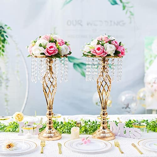 Pink White Flower Balls Centerpieces for Wedding Tables 2 Packs