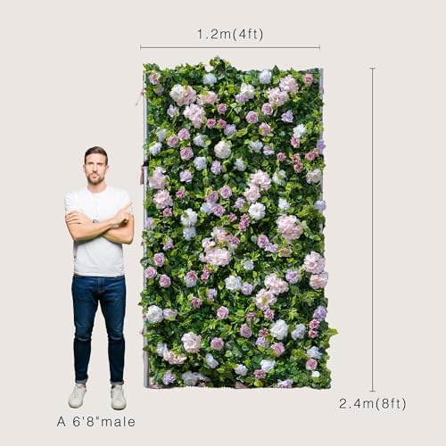 Coco Flowerwall 3D Silk Floral Backdrop Panel Set 2x 2x8ft