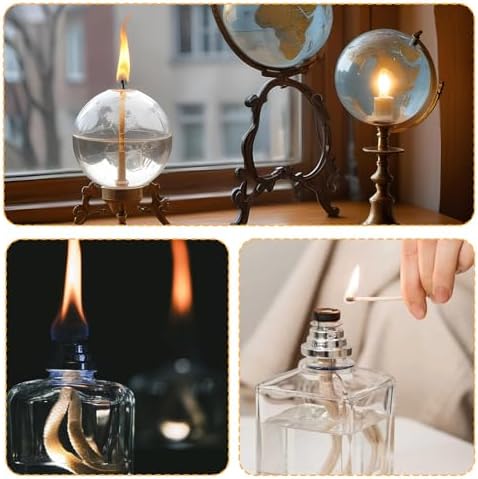 20 PCS Cotton Oil Lamp Wicks Replacement for Candles and Burners