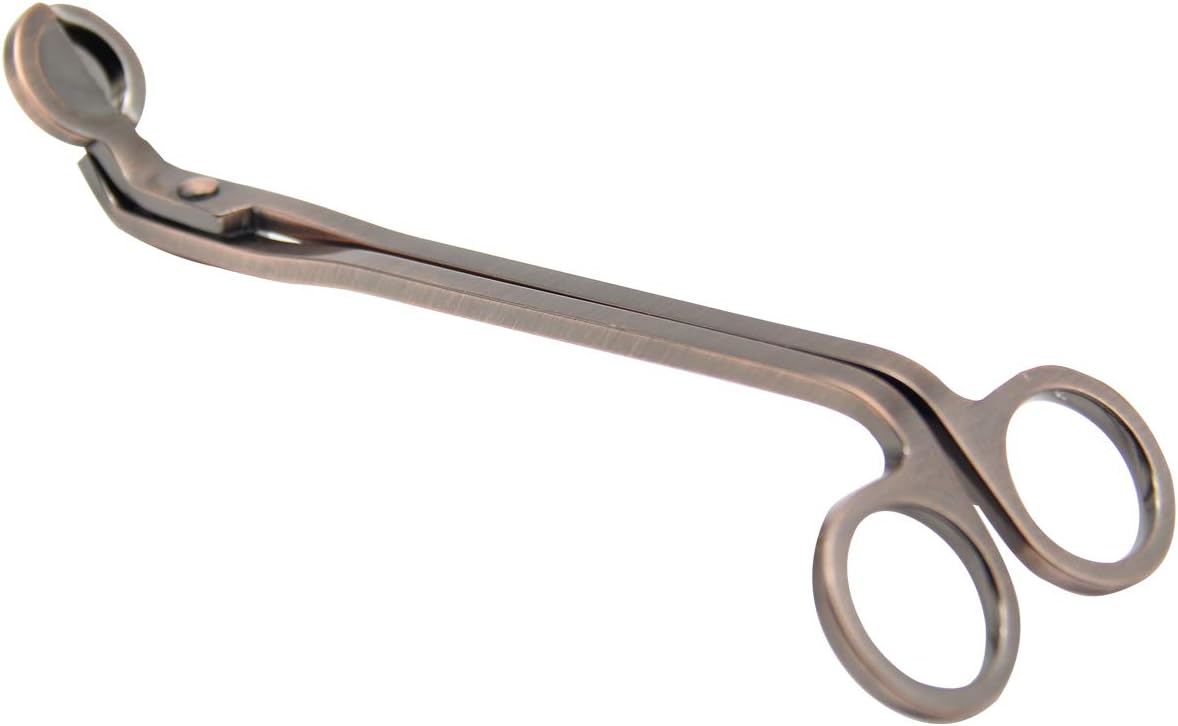 Red Copper Candle Wick Trimmer with Long Handle