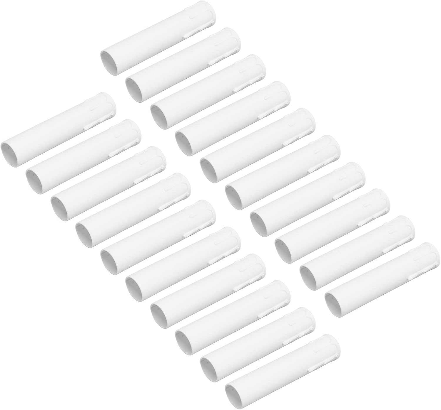 White Candle Covers 20pcs E12 Socket Sleeves for Chandeliers