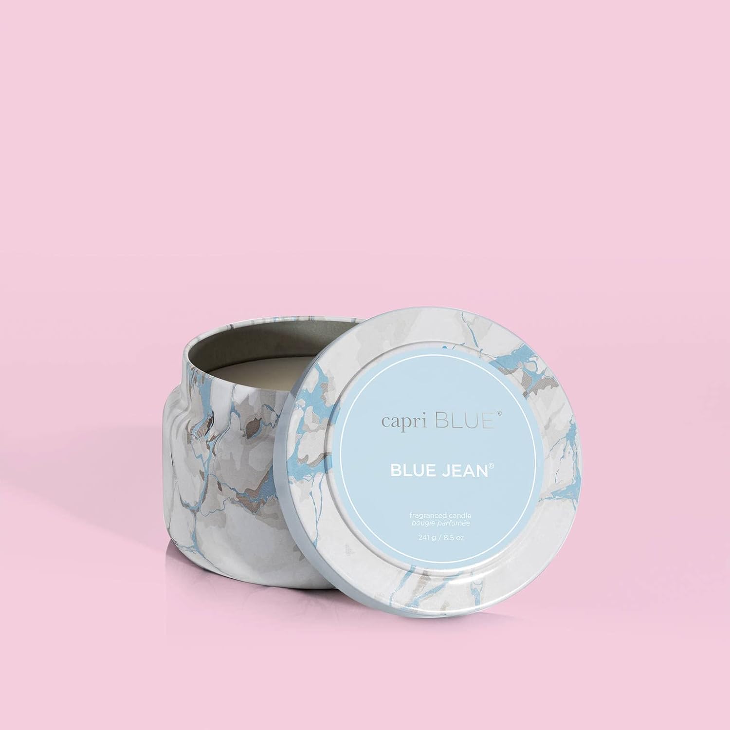 Capri Blue Modern Marble Travel Tin Jar Candles - Blue Jean 85 oz