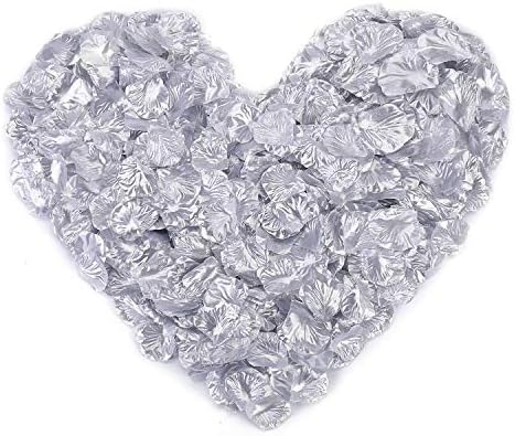 2000 PCS Silver Silk Rose Petals Wedding Decoration