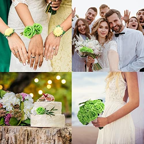 JOYLEX Realistic Roses Artificial Flowers 25pcs Set