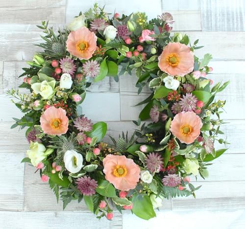 ICBOX Poppy Flowers Artificial 8PCS Champagne