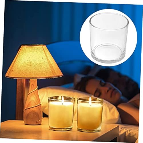 Zerodeko Simple Candle Protectors Glass Shades Windproof Holders