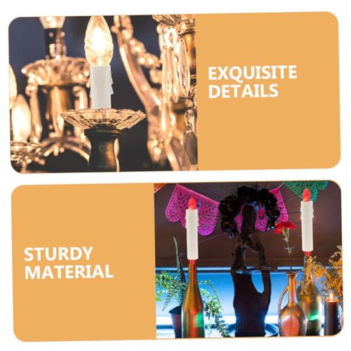 15pcs Elegant White Candle Sleeves for Chandeliers and Tall Candle Holders