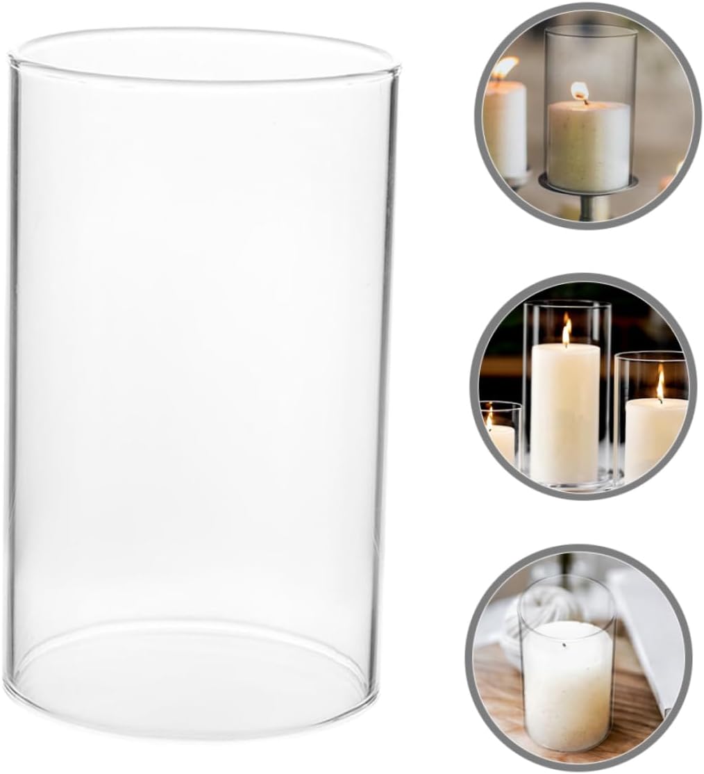 Glass Candle Holder Sleeve for Home and Desktop Decoration