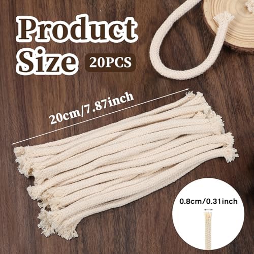 20 Pcs 14 Round Oil Lamp Wicks Cotton Replacement
