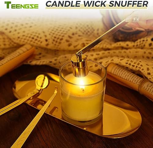Gold 3 in 1 Candle Accessory Set