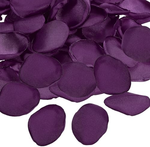 PATIKIL Purple Silk Rose Petals 300 Pcs Wedding Decor