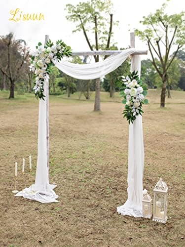 Lisuun Wedding Arch Flowers - 3 Piece Decor Set