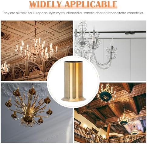 10Pcs Iron Candle Covers for Chandeliers