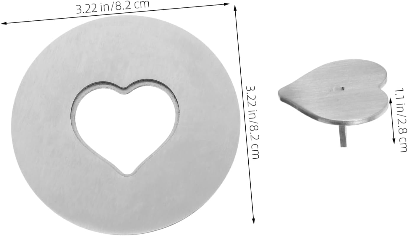 Vaguelly 1pc Stainless Steel Candle Jar Lid Cover Topper Shade Sleeve