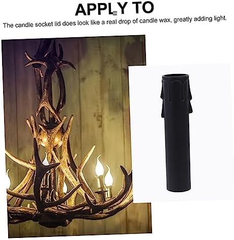 20pcs Plastic Candle Sleeves for Chandeliers and Lamp Bases