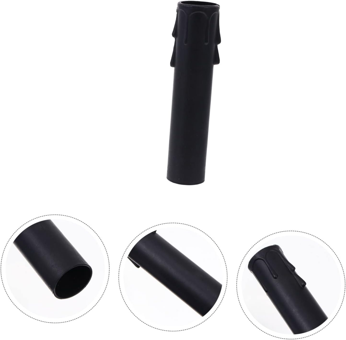 20pcs Plastic Candle Sleeves for Chandelier Socket Covers Teardrop Design