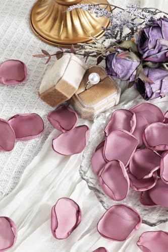 400pcs Satin Silk Rose Petals Lilac Dream