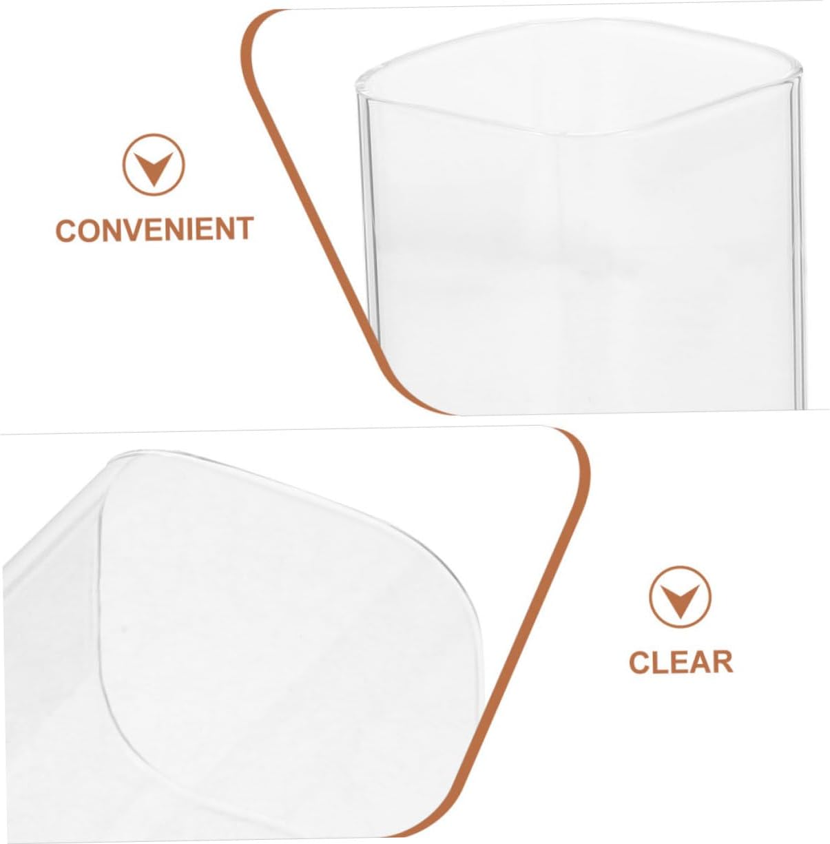 Clear Candle Holder Sleeve for Desktop Decorations
