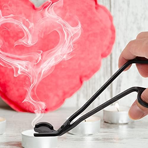 IMIKEYA 3pcs Black Stainless Steel Candle Wick Trimmers and Snuffers
