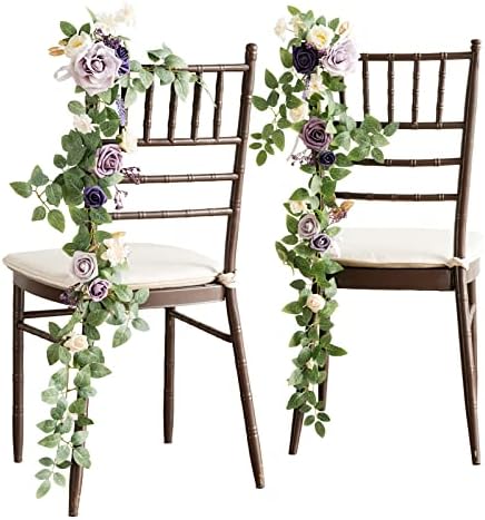 Lings Moment 10pcs Artificial Wedding Chair Flowers