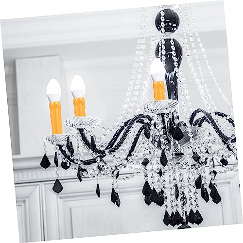 20pcs Lightweight Plastic Candle Sleeves with Drip Design for Home and Events