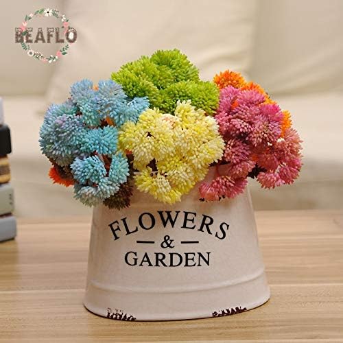 ShineBear 1PC Cream Artificial Flower Mini Succulent Decoration