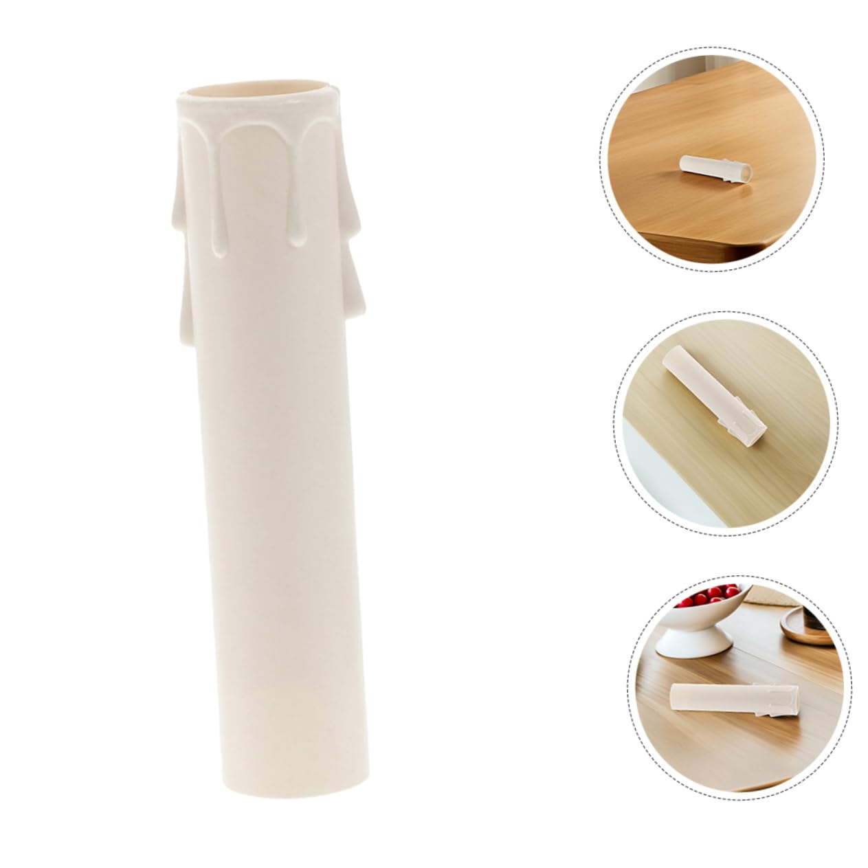 Chandelier Light Covers 15pcs Teardrop Shape Candle Sleeves