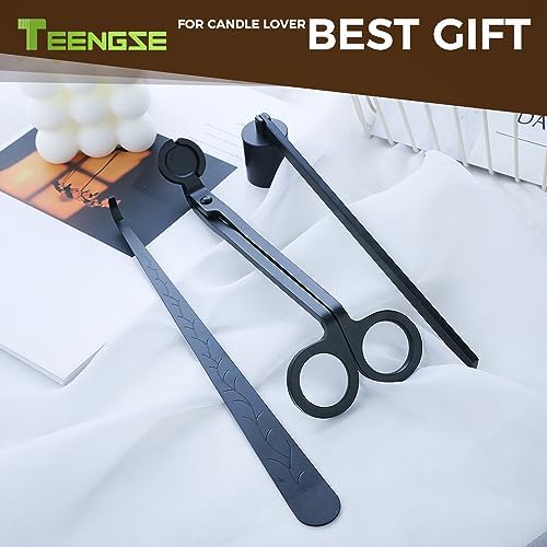 3 in 1 Candle Accessory Set Black