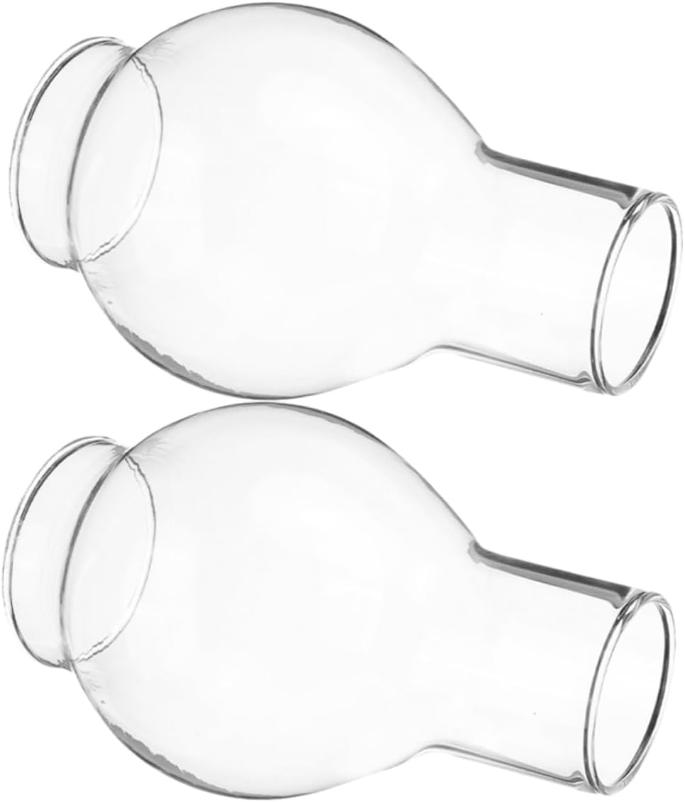 2pcs Clear Glass Candle Shade for Pillar Candles