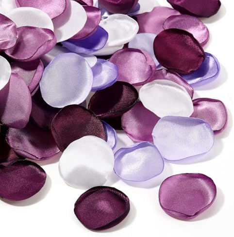 Tigeen 600 Pcs Artificial Rose Petals for Wedding Decor