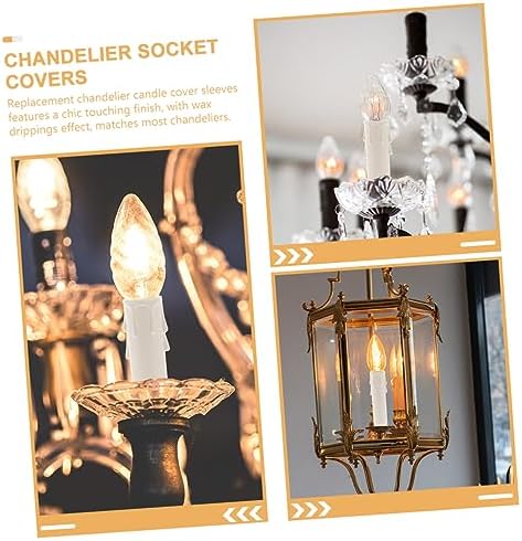 IMIKEYA Candle Covers for Chandeliers 20pcs