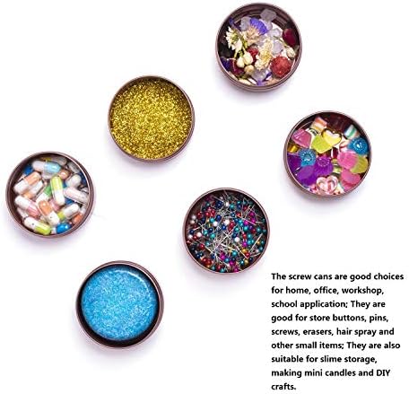 3 Ounce Aluminum Tins with Lids - Pack of 12