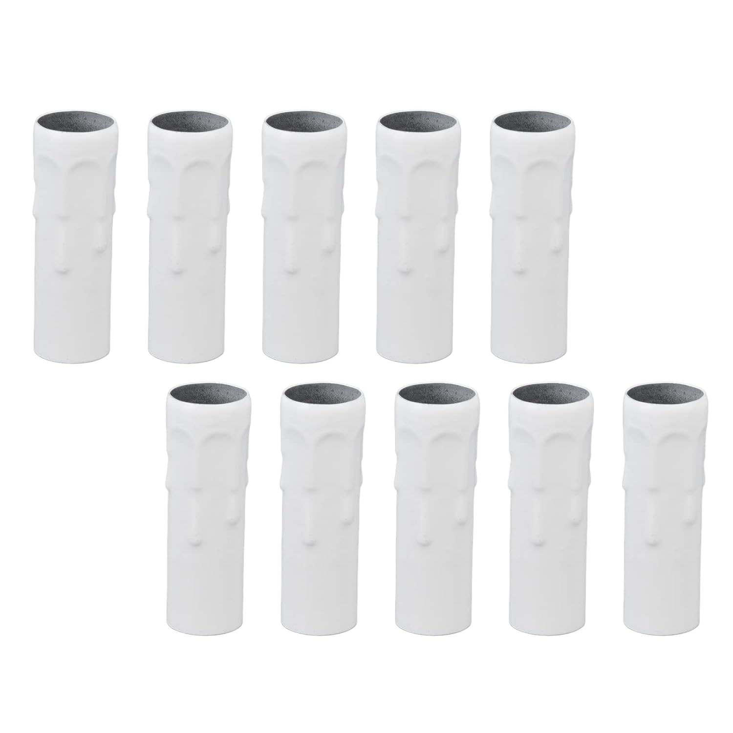 10PCS Metal Chandelier Candle Sleeves E14 White
