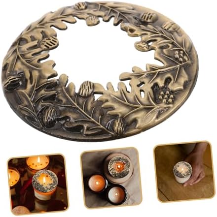 COHEALI Pinecone Candle Topper Sleeve Antique Zinc Alloy Decor