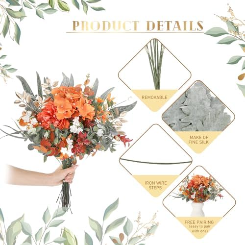 Cindeer 125 Pcs 11 Kinds Artificial Greenery Spray Box Set