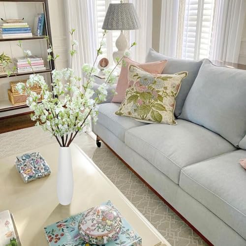 Artificial Snow Willow Branches 6pcs White 3558 Inch