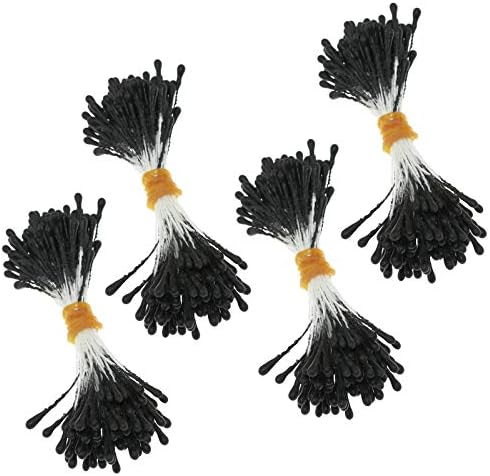Lind Kitchen Artificial Pearlized Flower Stamen - 400PCS Matte Black