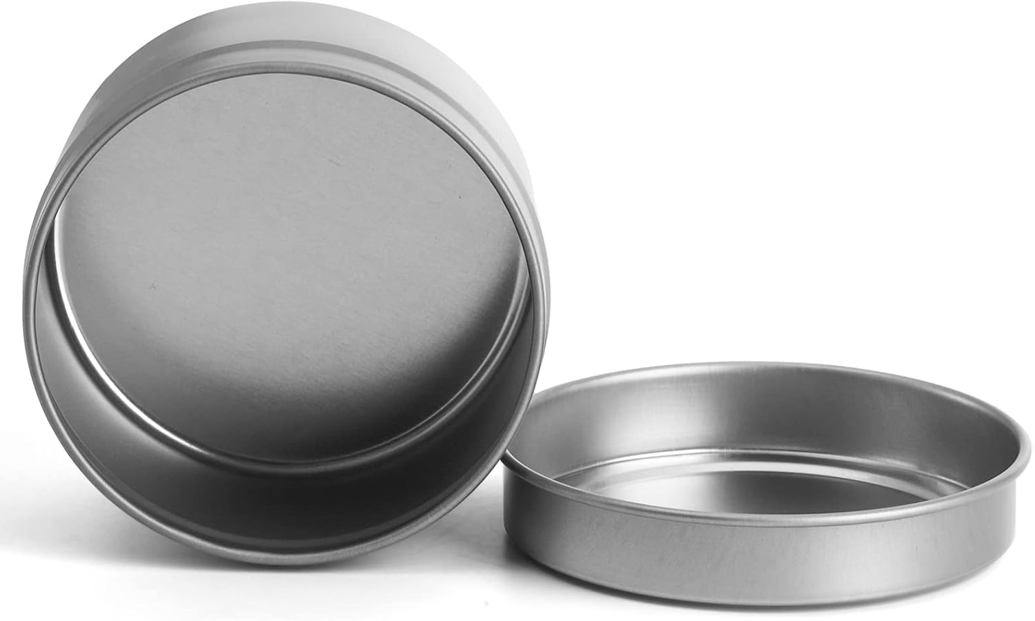 ZEAYEA 30 Pcs Silver Candle Tins 4oz Round with Lids