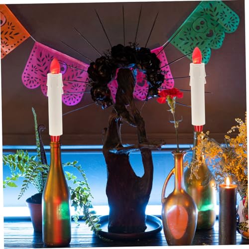 PRETYZOOM 15PCS White Plastic Candle Sleeves for Chandeliers and Candelabras