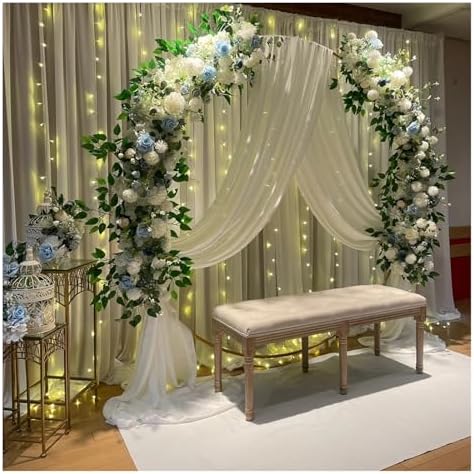 100cm Pink Artificial Peony Rose Flower Decor Wall Arch