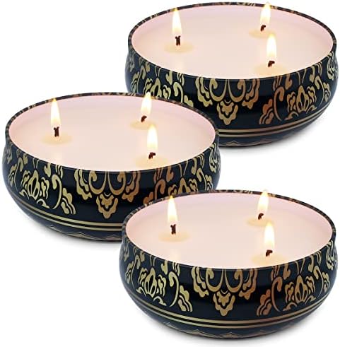 Niky 3-Pack Citronella Candles for Outdoor Indoor Use