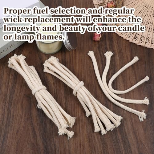 20 Pcs 14 Round Oil Lamp Wicks Cotton Replacement