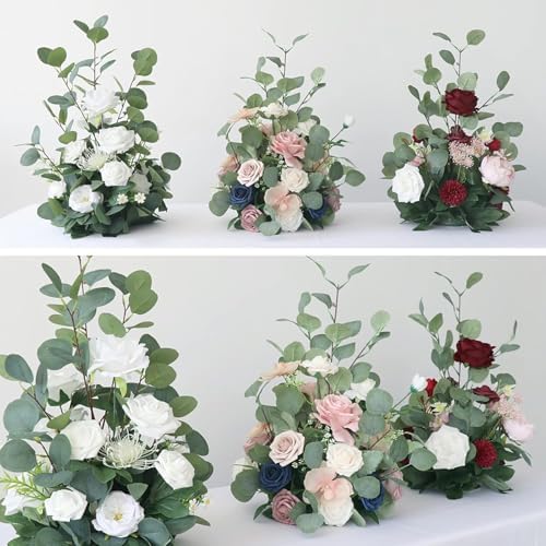 Pink Artificial Flowers for Wedding Aisle Decor